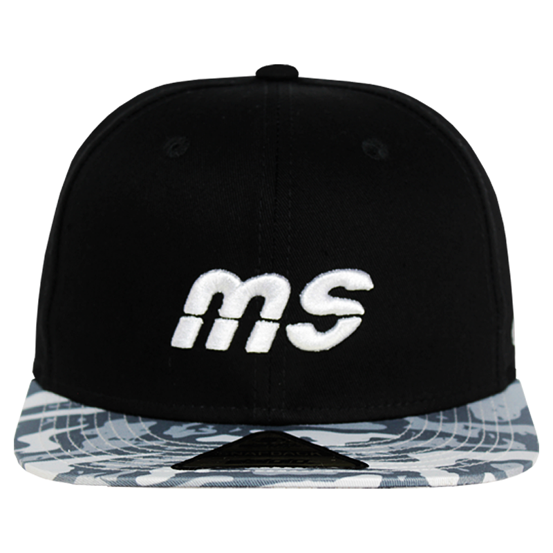 Gorra Banda MS - Fitted Negro Visera Camo
