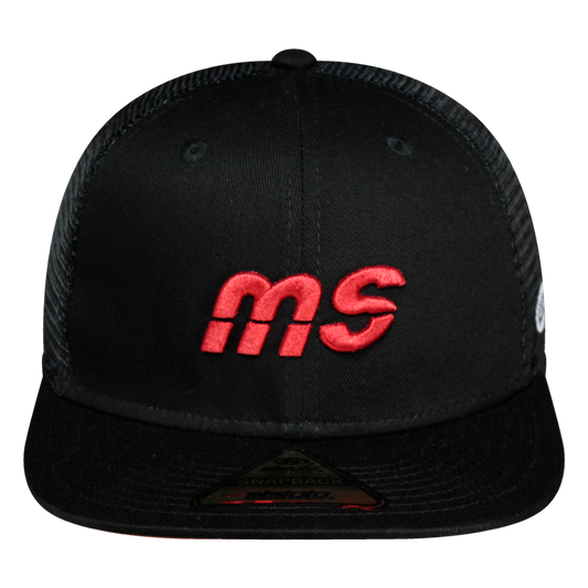 Gorra Banda MS - Snapback Malla Logo Rojo