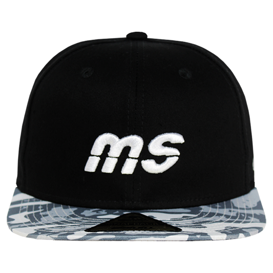 Gorra Banda MS - Fitted Negro Visera Camo